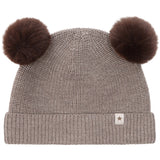Huttelihut Cinder Melange Beanie Uld Strik Pompoms