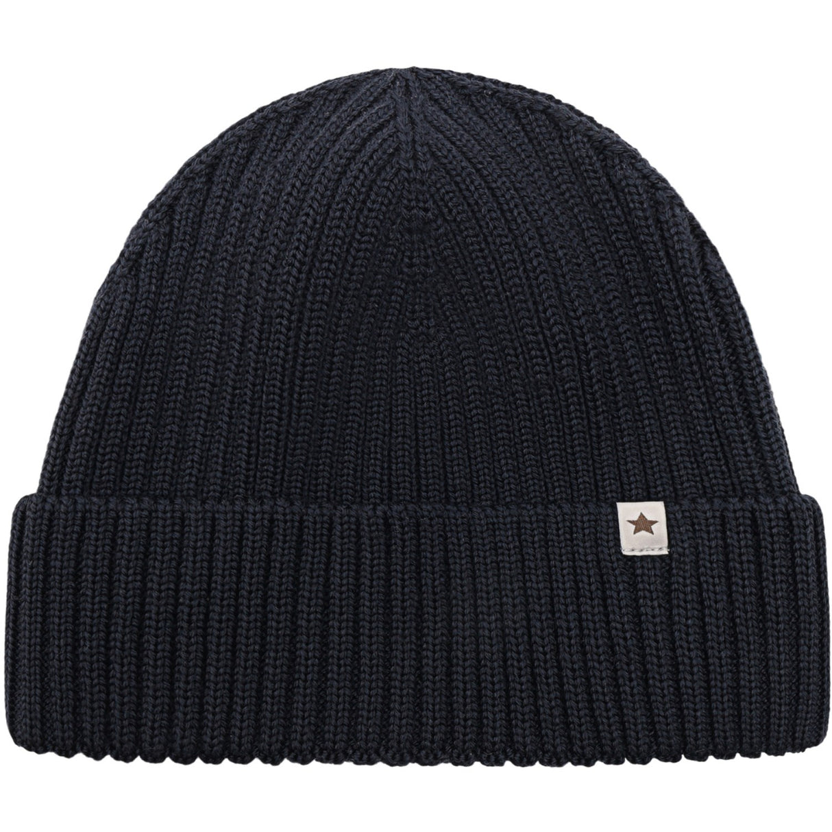 Huttelihut Dark Navy Beanie Uld Strik