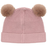 Huttelihut Woodrose Beanie Uld Strik Pompoms
