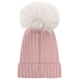 Huttelihut Woodrose Hue Strik Alpaca Pompom