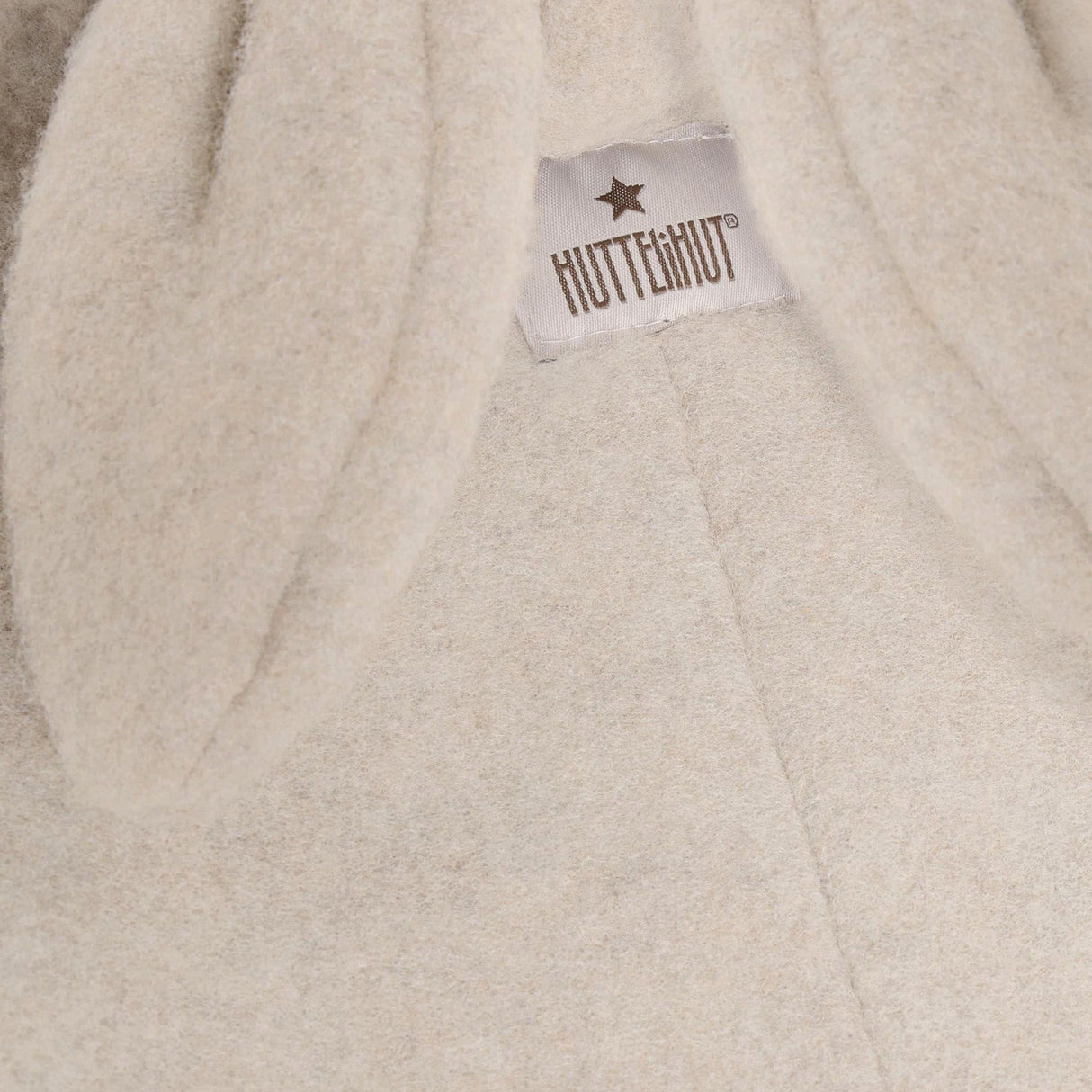 Huttelihut Camel Melange Klapvogn Dragt Ears Uld Fleece