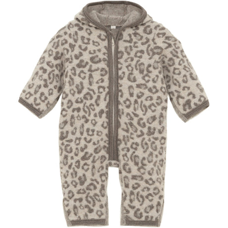 Huttelihut Camel Melange Klapvogn Dragt Ears Uld Fleece Jac