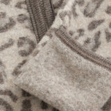 Huttelihut Camel Melange Klapvogn Dragt Ears Uld Fleece Jac