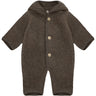 Huttelihut Brown Melange Klapvogn Dragt Pixie Uld Fleece