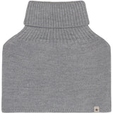 Huttelihut Medium Grey Melange Neck Warmer Uld Strik