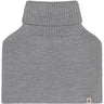 Huttelihut Medium Grey Melange Neck Warmer Uld Strik