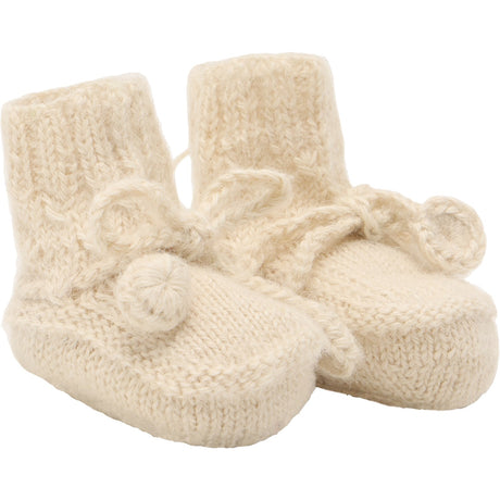 Huttelihut Off-White Footies Alpaca Uld Strik