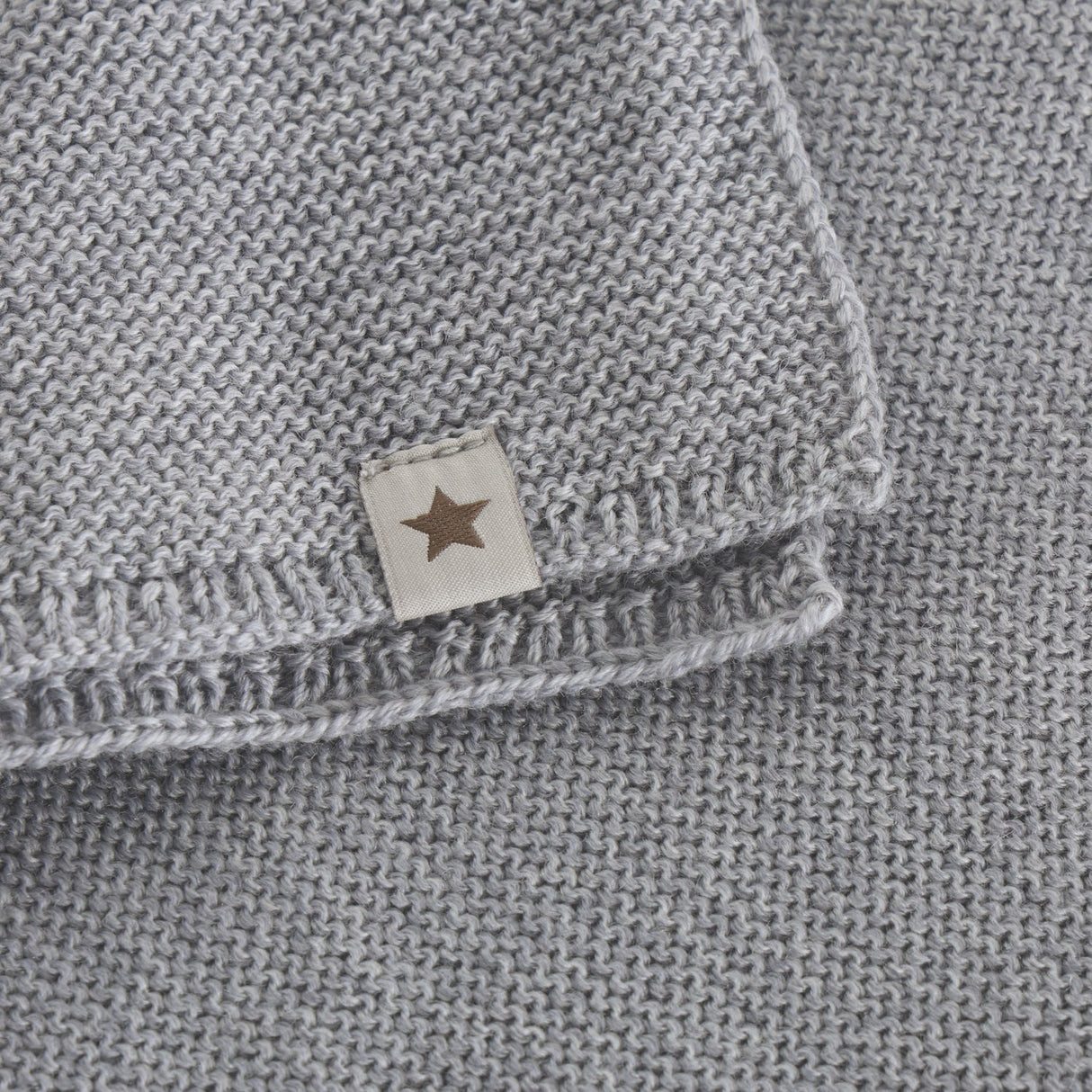 Huttelihut Medium Grey Melange Neck Warmer Uld Strik