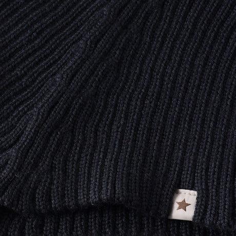 Huttelihut Dark Navy Neck Warmer Uld Strik