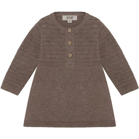 Huttelihut Cinder Melange Kjole Ls Strik M/ Uld