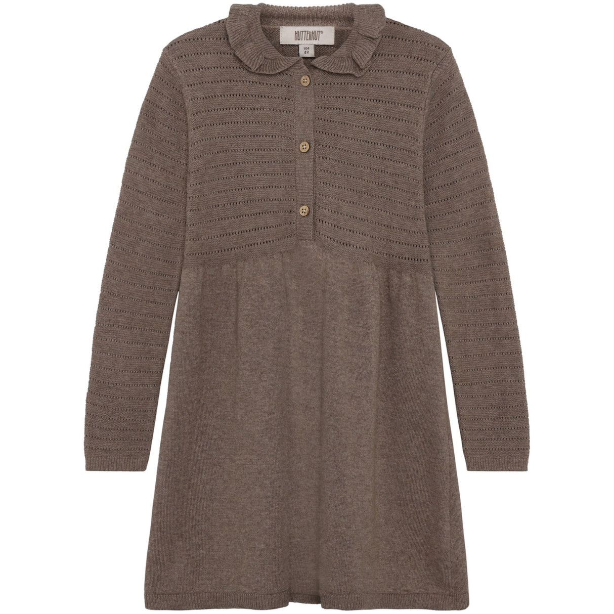Huttelihut Cinder Melange Kjole Ls Strik M/ Uld