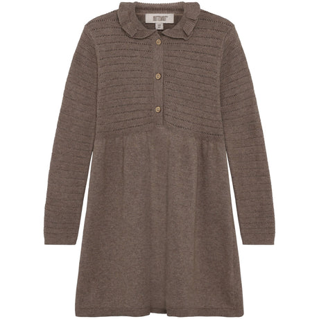 Huttelihut Cinder Melange Kjole Ls Strik M/ Uld