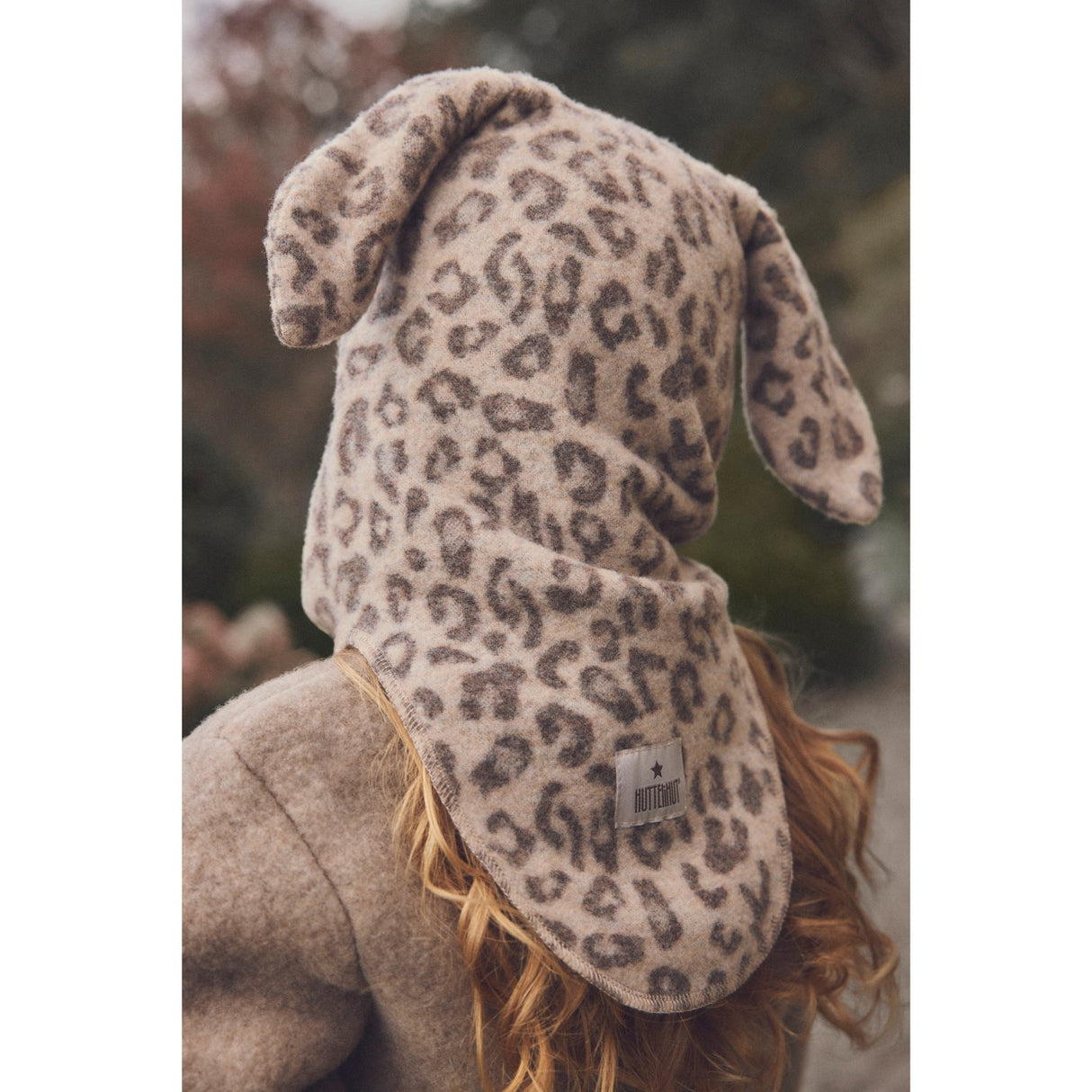 Huttelihut Camel Melange Elefanthue Ears Uld Fleece Jac
