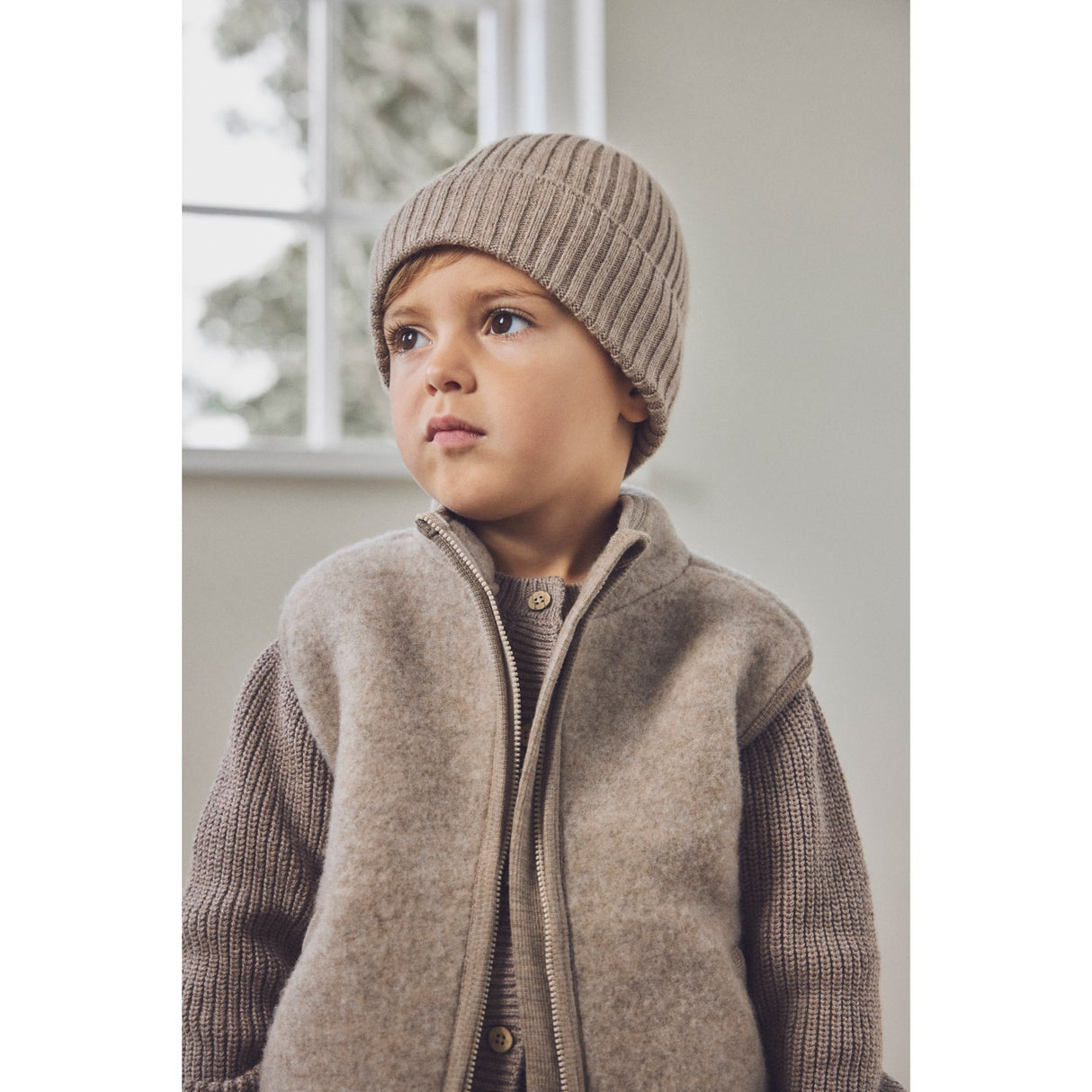 Huttelihut Cinder Melange Beanie Uld Strik