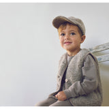 Huttelihut Camel Melange Vest Uld Bamse M/ Lining