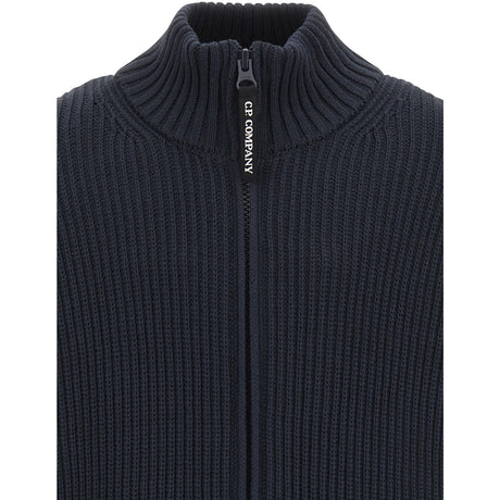 C.P. Company Black Tricot Med Zip
