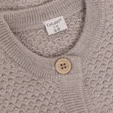 CeLaVi Mocha Meringue Melange Cardigan - Strikket