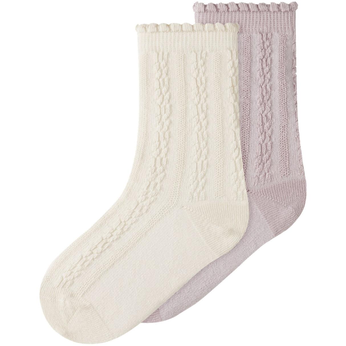 Lil'Atelier Turtledove Hushed Violet Nmfkendra 2-Pak Strømper Lil
