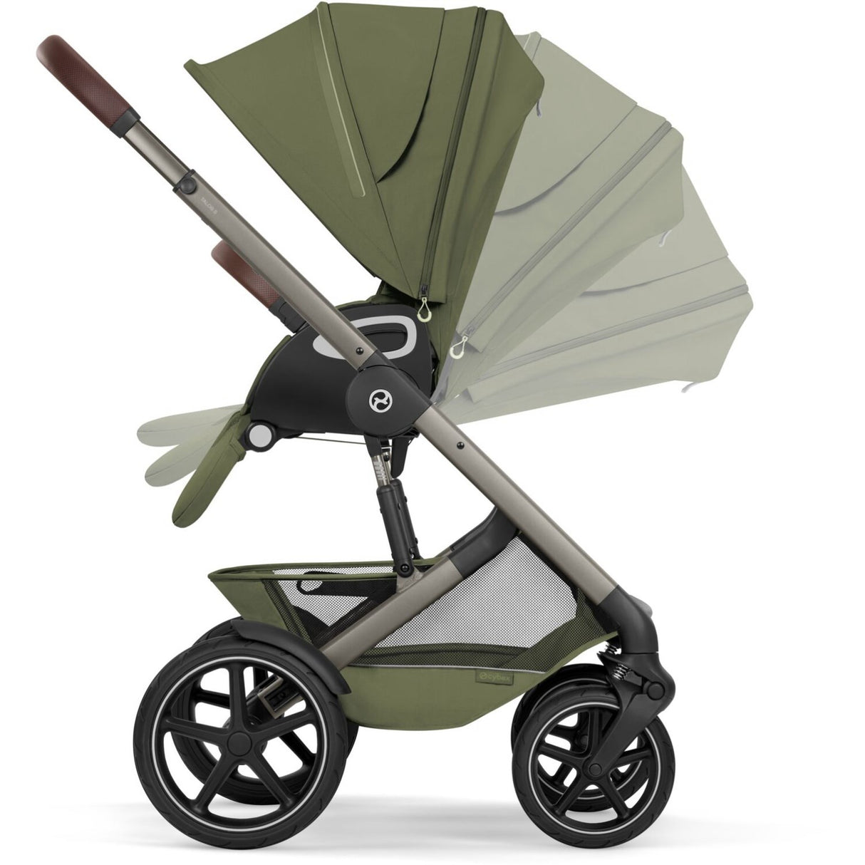 Cybex Moss Green Talos S Lux Tpe Inklusiv Foldbar Cot