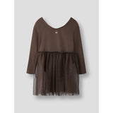 Name It Chocolate Martini Nmfdaisy Ls Slim Kjole