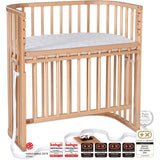 babybay® Natural Varnished Boxspring Comfort Plus Co-sleeper