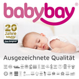 babybay® Grey Varnished Boxspring Comfort Plus Co-sleeper