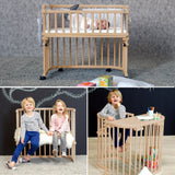 babybay® Natural Varnished Maxi Comfort Plus Co-sleeper