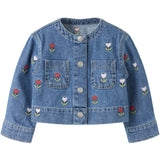 Name It Medium Blue Denim Embroided Nmfmalo Dnm Emb Jakke 5526-Bp