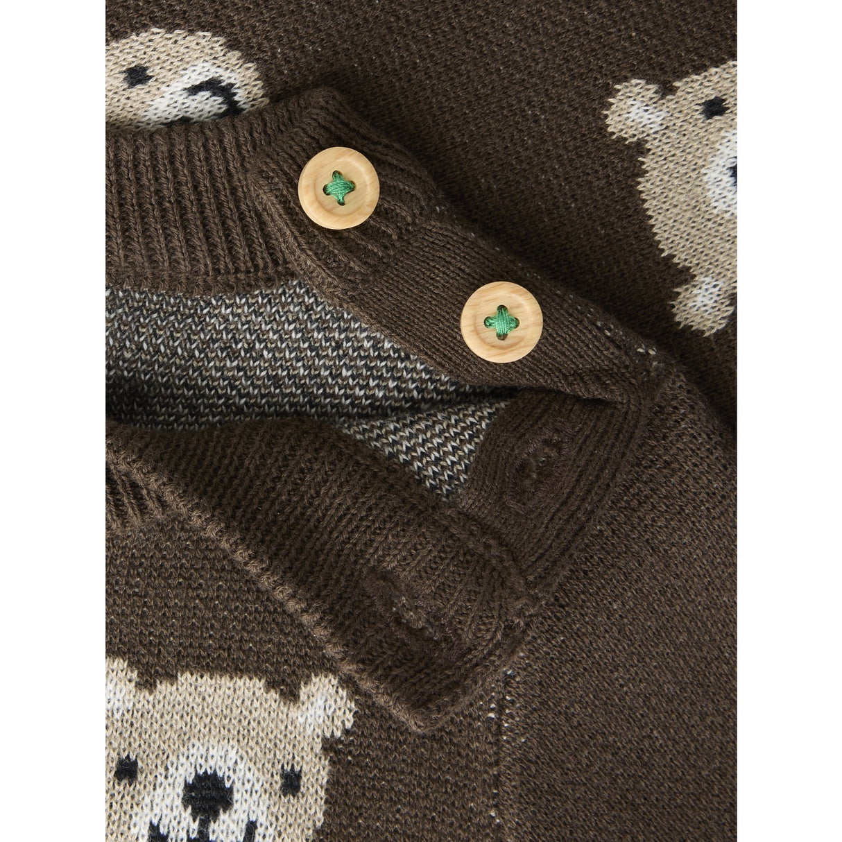 Name It Chocolate Brown Nbmneil Ls Strik Top