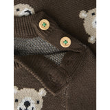 Name It Chocolate Brown Nbmneil Ls Strik Top