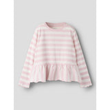 Name It Parfait Pink Cloud Dancer Nmfnilje Ls Peplum Top