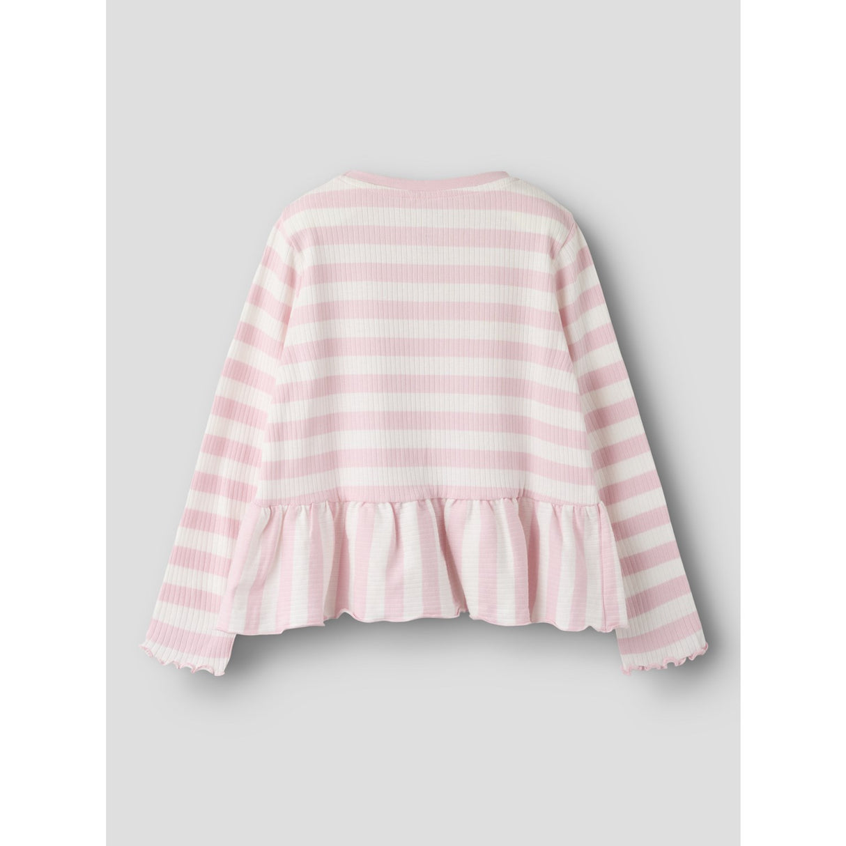 Name It Parfait Pink Cloud Dancer Nmfnilje Ls Peplum Top