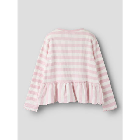 Name It Parfait Pink Cloud Dancer Nmfnilje Ls Peplum Top