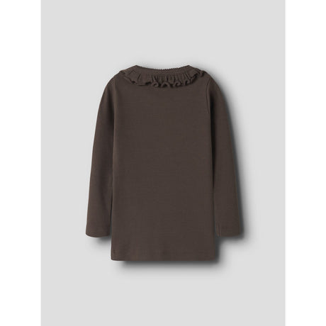 Name It Chocolate Brown Nmfnaisy Ls Slim Top