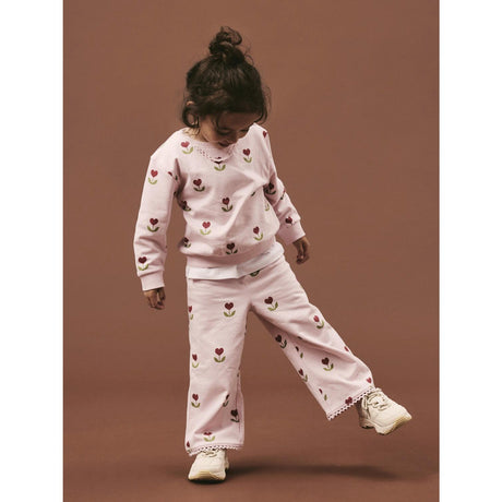 Name It Parfait Pink Nmfnancy Wide Swe Bukser Bru