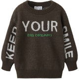 Name It Chocolate Brown Nmmnoah Ls Loose Strik