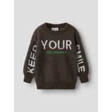 Name It Chocolate Brown Nmmnoah Ls Loose Strik