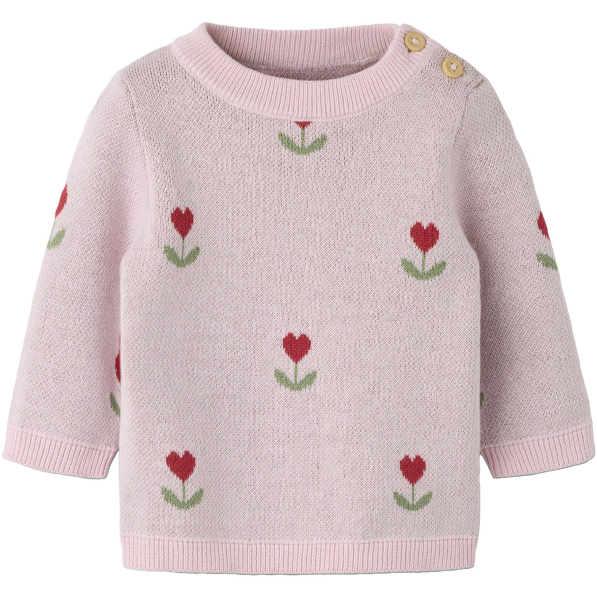 Name It Parfait Pink Nbfnela Ls Strik Top