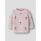 Name It Parfait Pink Nbfnela Ls Strik Top