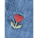 Name It Medium Blue Denim Embroided Nbfmalo Dnm Emb Bibskirt 5526-Bp
