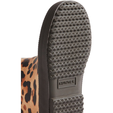 Hunter Leopard Print/Chocolate Brown Kids First Leopard Print Støvle