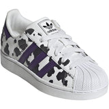 adidas Originals Crystal White Violet Ftwr White Superstar Ii J Sneakers