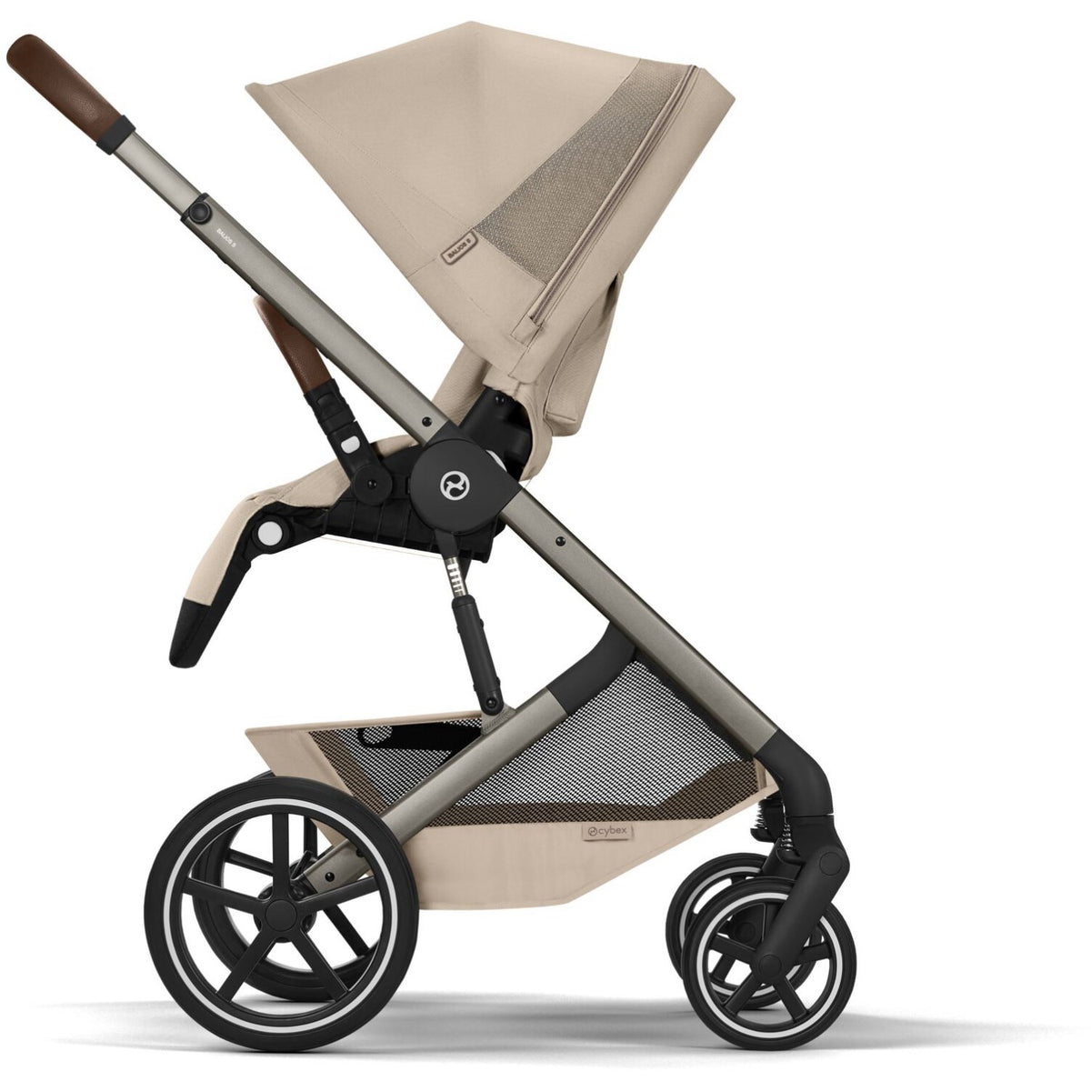 Cybex Almond Beige Balios S Lux Tpe Inklusiv Foldbar Cot