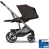 Cybex Chocolate Brown Balios S Lux Tpe Inklusiv Foldbar Liggedel