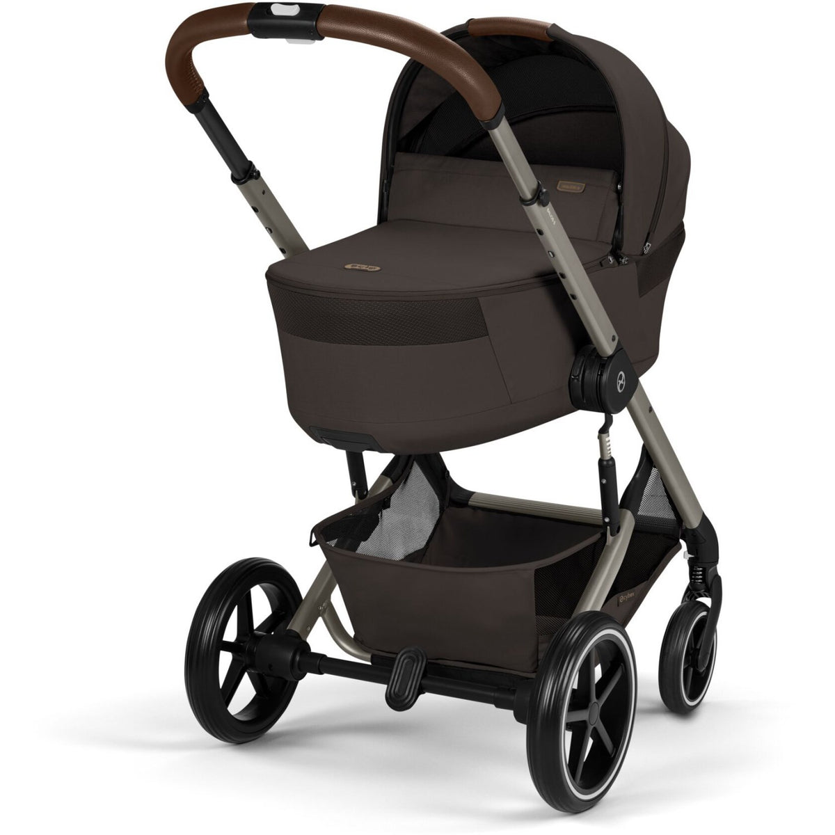 Cybex Chocolate Brown Balios S Lux Tpe Inklusiv Foldbar Liggedel