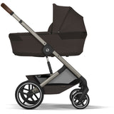 Cybex Chocolate Brown Balios S Lux Tpe Inklusiv Foldbar Liggedel
