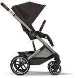 Cybex Chocolate Brown Balios S Lux Tpe Inklusiv Foldbar Liggedel