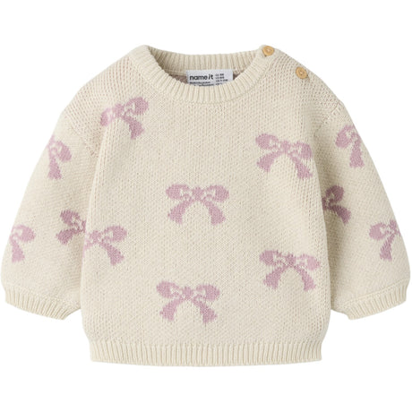 Name It Birch Bows In Mauve Shadows Nbfoana Ls Strik Æske