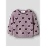 Name It Mauve Shadows Hearts In Catawba Grape Nbfoana Ls Strik Æske
