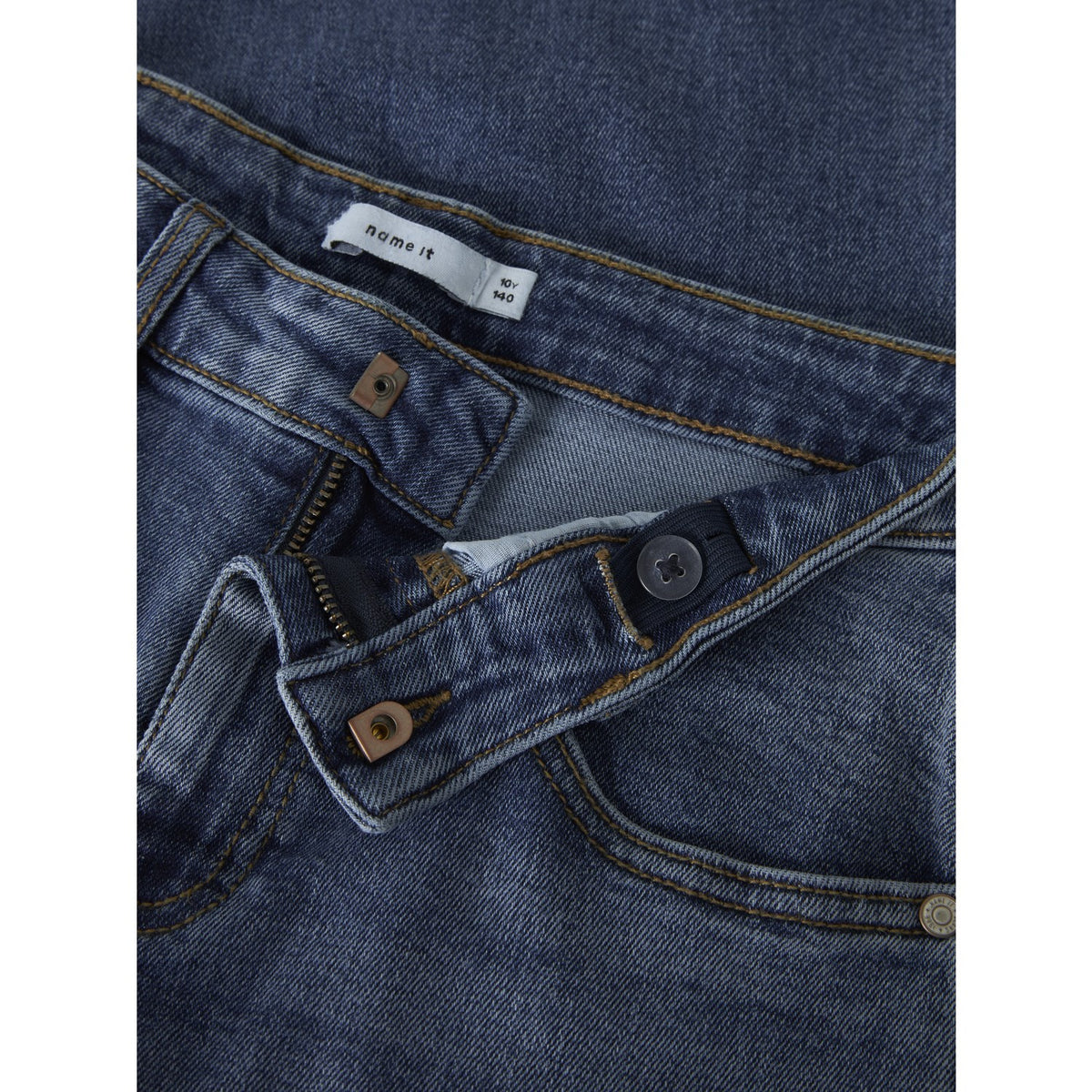 Name It Medium Blue Denim Nkfbella Barrel Jeans 3008-Bc Bf